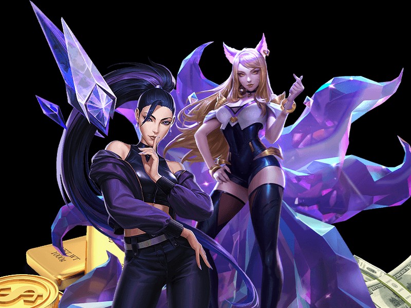 Một thiết lập chơi game e-sports với màn hình và bàn phím có đèn neon